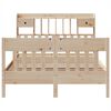 vidaXL Bed Frame without Mattress 150x200 cm King Size Solid Wood Pine