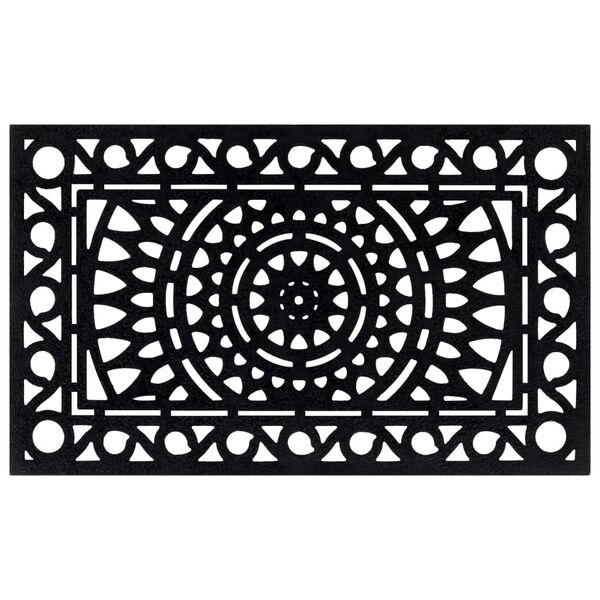 vidaXL Door Mat Rectangular 45x75 cm Rubber