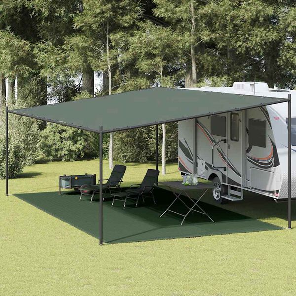 vidaXL Tent Carpet 400x600 cm Dark Green