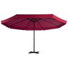 vidaXL Garden Parasol with Portable Base Red