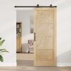 vidaXL Sliding Door ORKDAL Brown 83 x 211 cm Solid Pine Wood