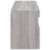 vidaXL TV Wall Cabinet with LED Lights Grey Sonoma 100x30x40 cm