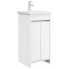 vidaXL Bathroom Vanity with Sink White 42 x 40 x 84.5 cm