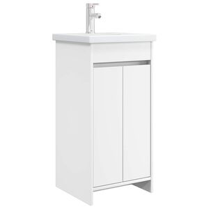vidaXL Bathroom Vanity with Sink White 42 x 40 x 84.5 cm