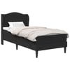 vidaXL Bed Frame with Headboard Black 90 x 190 cm Faux Leather
