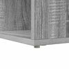 vidaXL Corner Desk with Shelf Grey Sonoma 101.5 x 149.5 x 149.5 cm