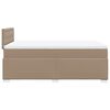 vidaXL Box Spring Bed with Mattress Cappuccino 120x190 cm Faux Leather