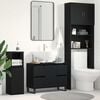 vidaXL Bathroom Cabinet Black Oak 80 x 33 x 60 cm Engineered Wood
