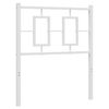 vidaXL Metal Replace Headboard White 80 cm