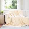 vidaXL Throw Blankets 24 pcs Cream 240 x 220 cm Fleece