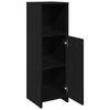 vidaXL Bathroom Cabinet Black Oak 30x30x95 cm Engineered Wood
