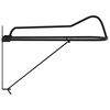 vidaXL Foldable Saddle Rack Wall Mounted Black Iron