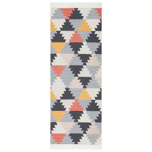 vidaXL Rug Multicolour 100x300 cm Cotton