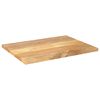vidaXL Table Top 80x60x2.5 cm Rectangular Solid Wood Mango