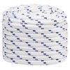 vidaXL Boat Rope White 20 mm 50 m Polypropylene