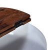 vidaXL Coffee Table Solid Reclaimed Wood White Bowl Shape