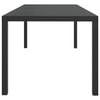 vidaXL Garden Table Black 185x90x74 cm Aluminium and WPC