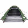 vidaXL Camping Tent Dome 4-Person Green Waterproof