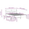 vidaXL Bed Frame without Mattress White 160x200 cm Solid Wood Pine