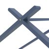 vidaXL Kids Bed Frame Grey Solid Pine Wood 90x200 cm