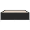 vidaXL Bed Frame without Mattress Black 150x200 cm King Size