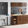 vidaXL Garage Cabinets 2 pcs Brown Oak Engineered Wood