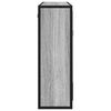 vidaXL Bathroom Mirror Cabinet Grey Sonoma 65x20x60 cm Engineered Wood