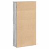 vidaXL Bookcase Grey Sonoma 60x24x120 cm Engineered Wood