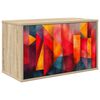 vidaXL Wall-mounted TV Cabinet HEESCH 69 x 33 x 40 cm Sonoma Oak