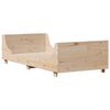 vidaXL Bed Frame without Mattress 75x190 cm Small Single Solid Wood Pine