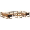 vidaXL Outdoor Sofa Set 10 pcs Natural Solid Acacia Wood
