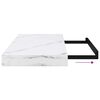 vidaXL Wall Shelf 2 pcs White Marble 50 x 23.5 x 4 cm Engineered Wood