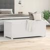 vidaXL Storage Box White 110x50x45.5 cm Solid Wood Pine