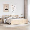 vidaXL Bed Frame with Headboard without Mattress 200x200 cm