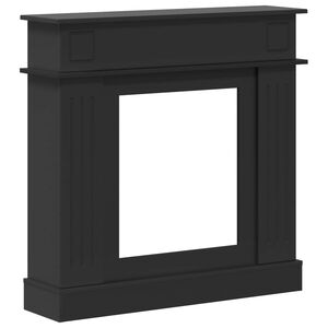 vidaXL Fireplace Surround Black 102 x 26 x 100 cm Engineered Wood