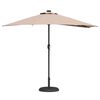 vidaXL Garden Parasol Taupe 294 x 150 x 224 cm Polyester and Steel