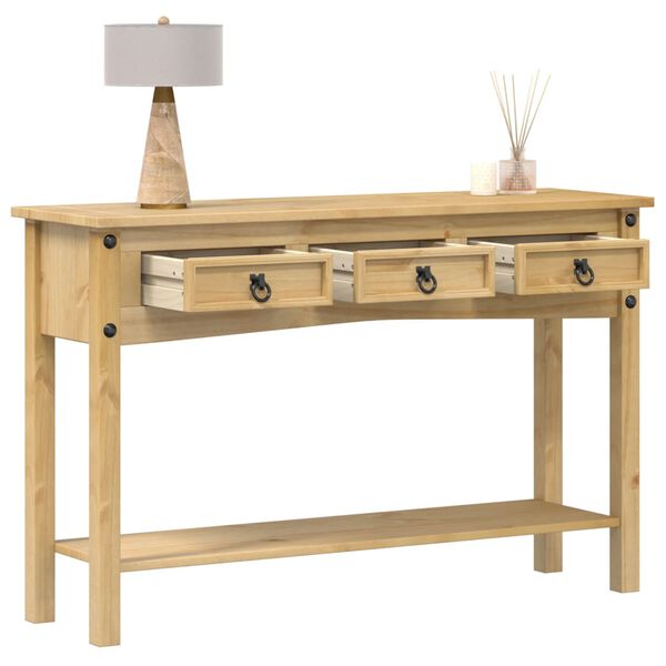 vidaXL Console Table "Corona" 114x34.5x73 cm Solid Wood Pine
