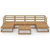 vidaXL 7 Piece Garden Lounge Set Solid Pinewood