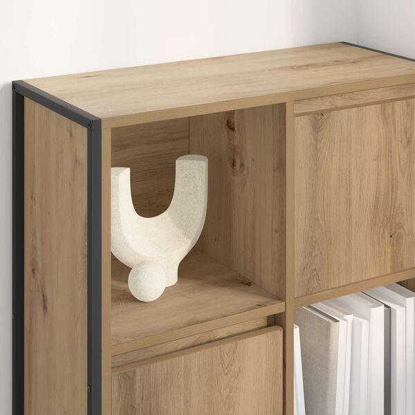 vidaXL Book Cabinet Artisian Oak 68 x 30 x 108.5 cm Engineered Wood