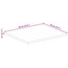 vidaXL Table Top 60x50x2.5 cm Rectangular Solid Wood Rough Mango
