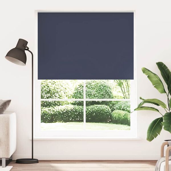 vidaXL Roller blind blackout 164.4x230 cm Fabric Width 160 cm marine