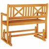 vidaXL Glider Bench Brown 110 x 59 x 97 cm Solid Acacia Wood