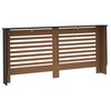 vidaXL Radiator Cover Black 172x19x81.5 cm MDF