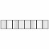 vidaXL Dog Gate 4 pcs Black 80 x 60 cm Galvanised Steel