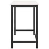 vidaXL Table White 80 x 50 x 77 cm Engineered Wood and Steel