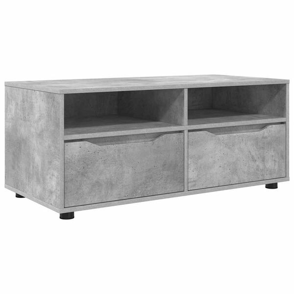 vidaXL TV Cabinet Concrete Grey 100 x 48 x 43 cm Engineered Wood