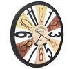 vidaXL Wall Clock Metal 60 cm Multicolour