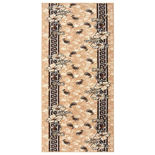 vidaXL Runner Rug BCF Beige 100x200 cm