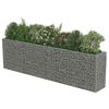 vidaXL Gabion Raised Bed Galvanised Steel 360x50x100 cm