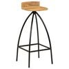 vidaXL Bar Chairs 2 pcs Solid Mango Wood
